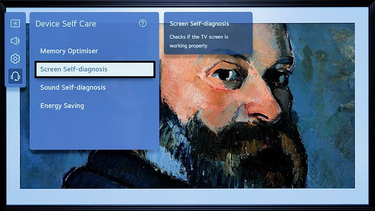 Run Screen Self Diagnosis Run Screen Self Diagnosis