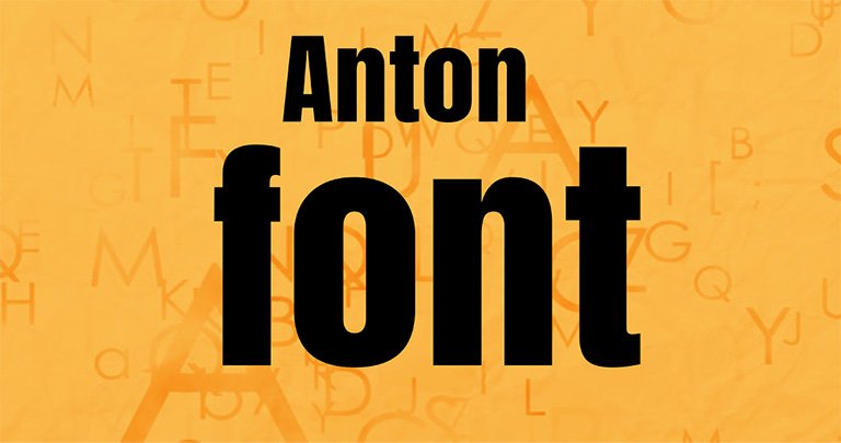 Anton Font Anton Font