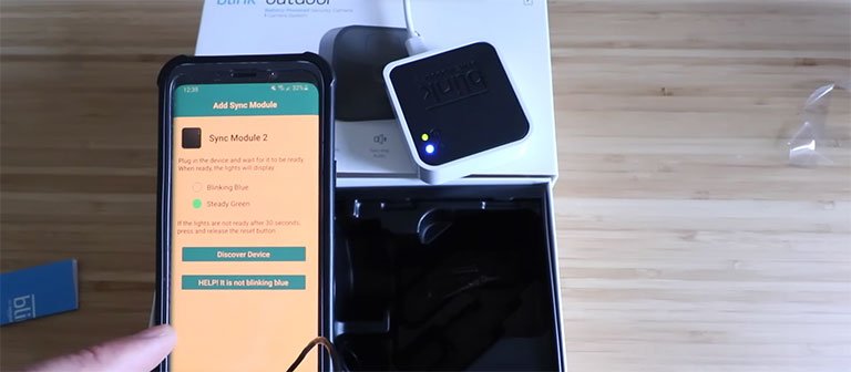 Click on Discover Device on Blink App