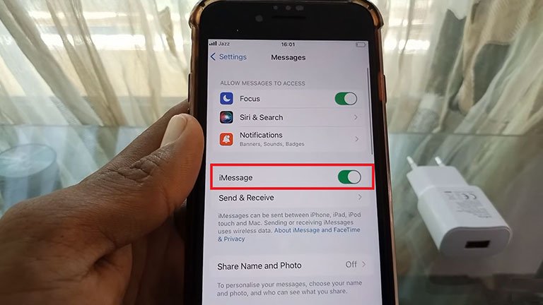 Disable iMessage Functionality