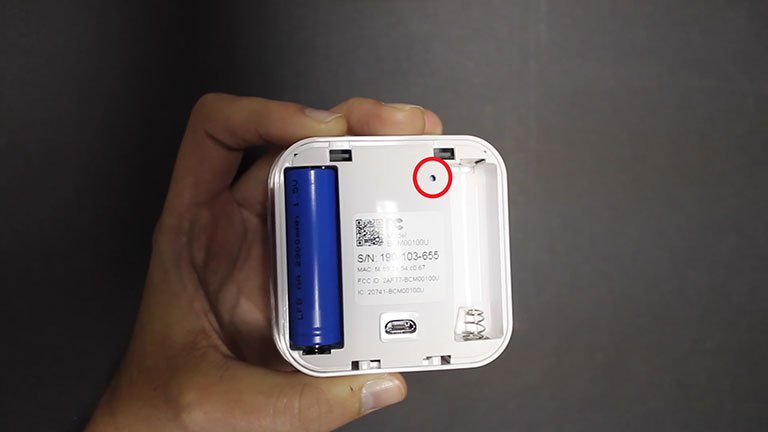 Use a Toothpick to Press and Hold the Reset Button